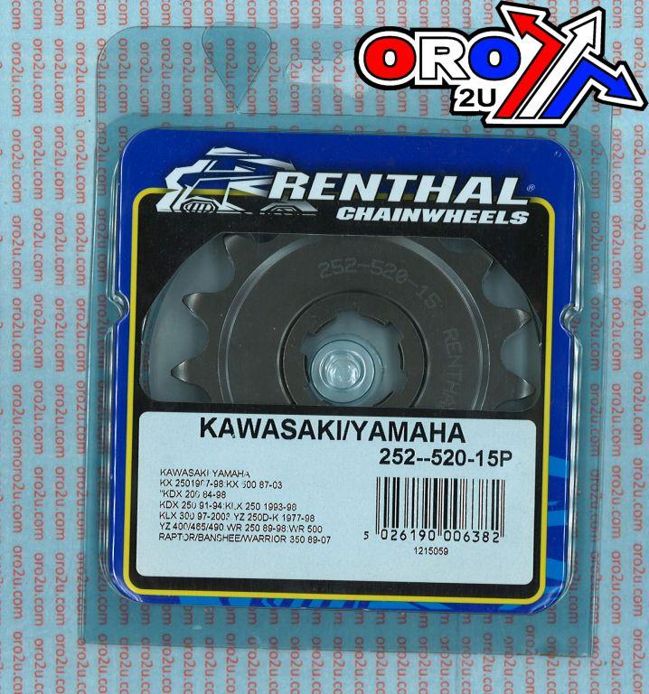 Renthal Front Sprocket Renthal 252, Kawasaki/yamaha 252--520-15p