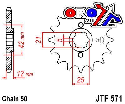 JT Front Sprocket JTF571.16 Jt