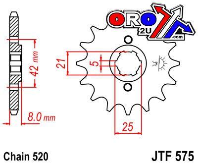 JT Front Sprocket JTF575.16 Jt