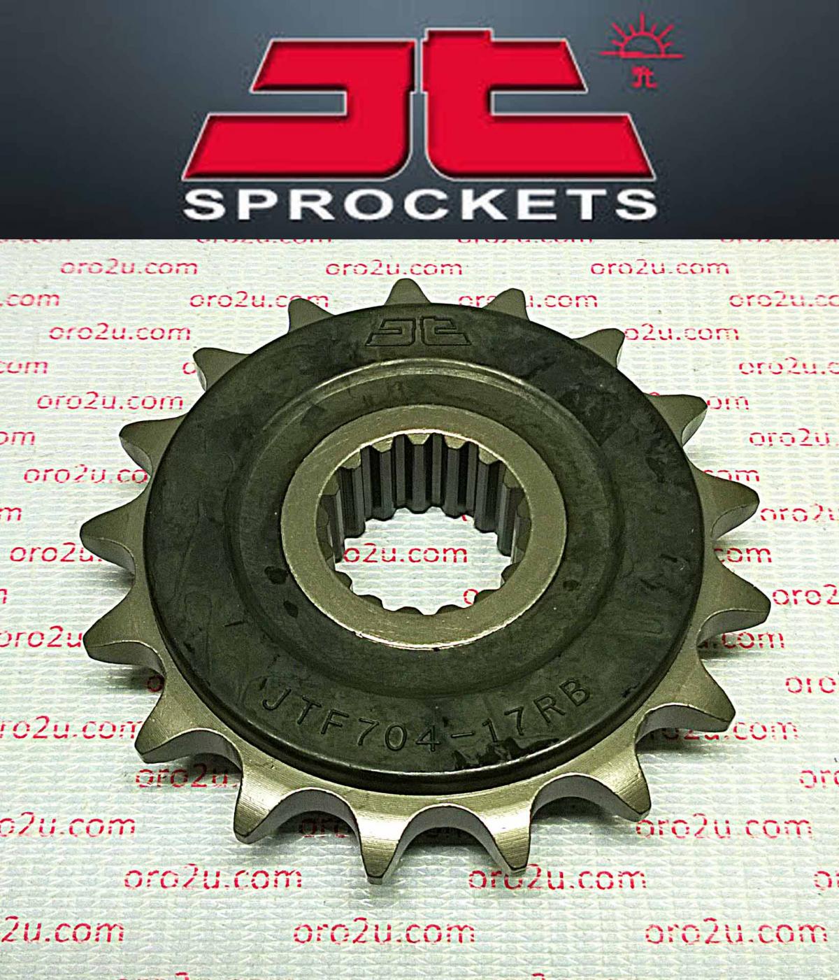 JT Front Sprocket JTF704.17rb Jt, Oe Rubber Cushioned