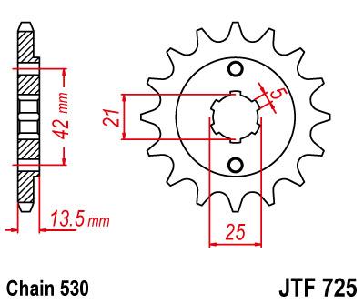 JT Front Sprocket JTF725.14 Jt