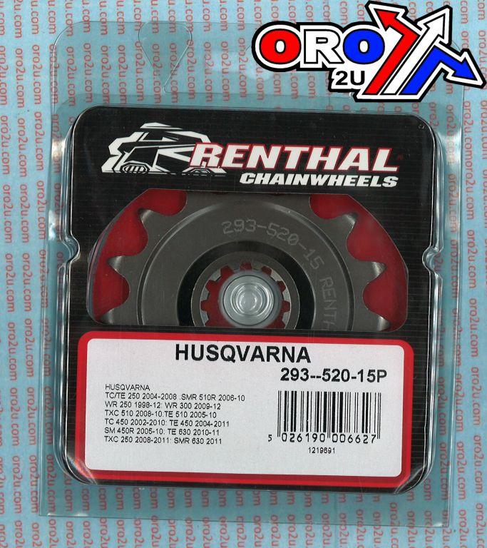 Renthal Front Sprocket Renthal 293, Husqvarna 293--520-15p, 293--520-15p