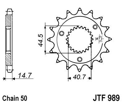 JT Front Sprocket JTF989.21 Jt