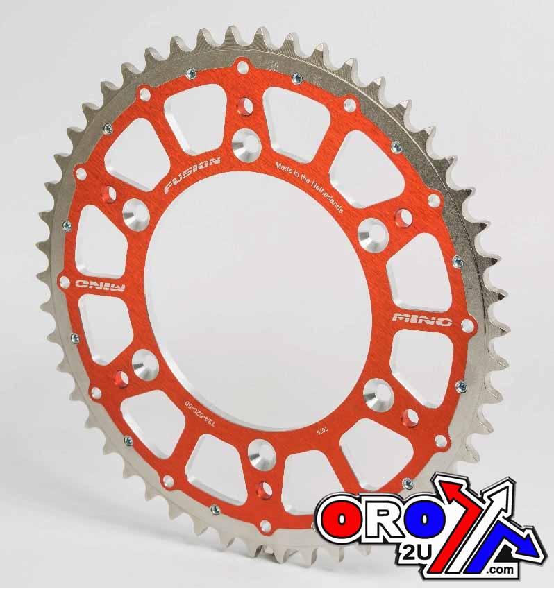 MINO Mino Rear Sprocket Fusion 2-ring, 23-714-420-48 Steel/alloy Orange