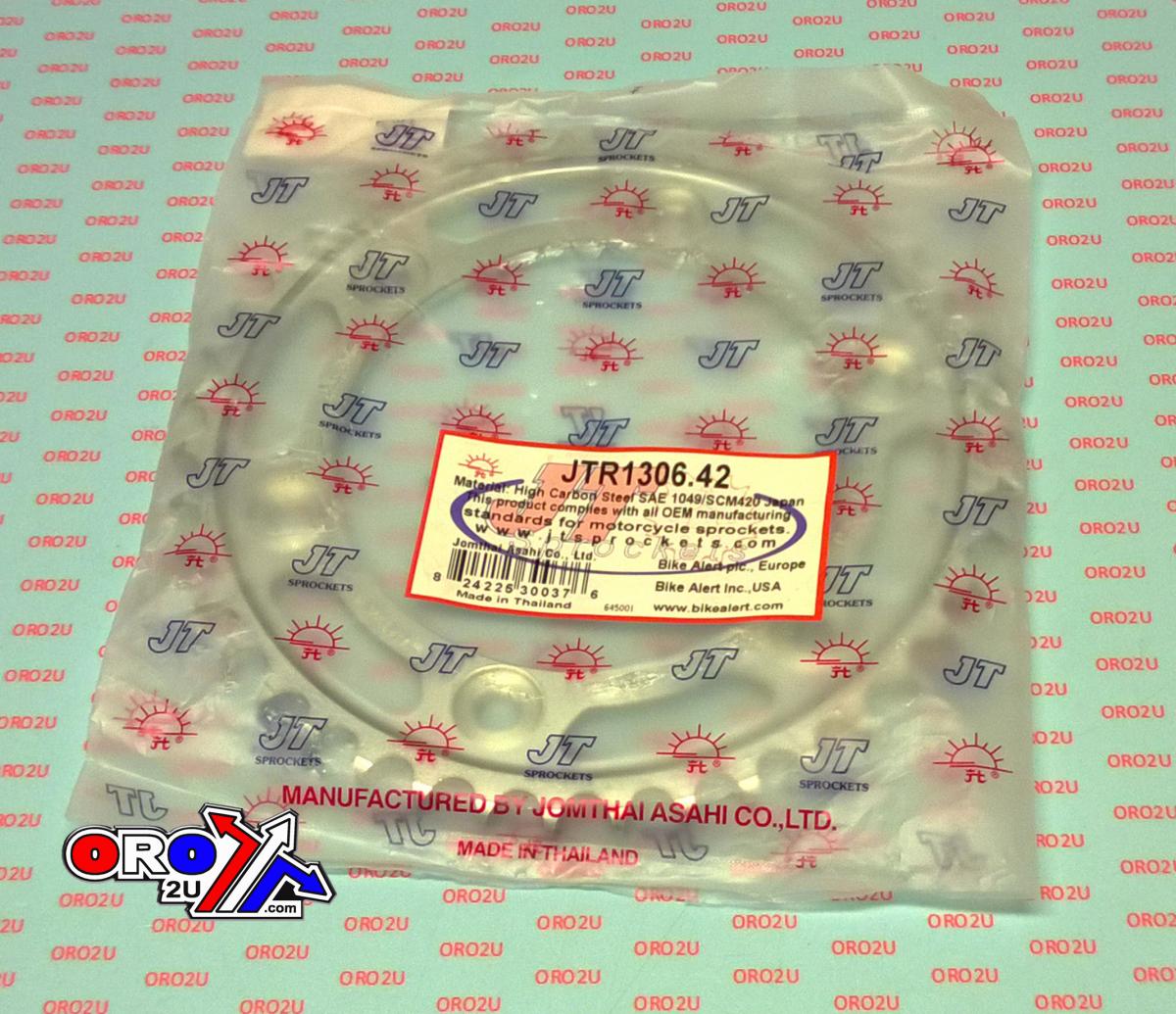 JT Rear Sprocket Jtr1306.42 Steel, Honda Road