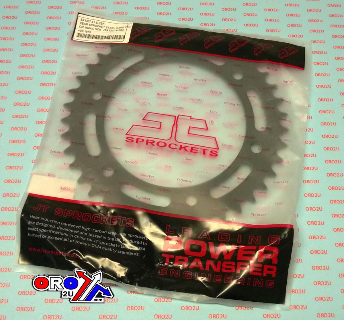 JT Rear Sprocket Steel Hard Zbk, C45 Inductionjtr1307.41zbk
