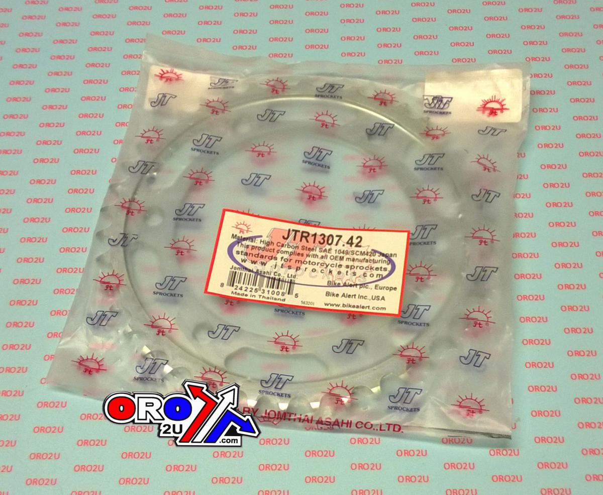 JT Rear Sprocket Steel Jtr1307.42, Honda Road Chain Type 525