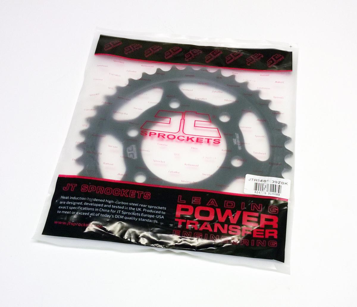 JT Rear Sprocket Steel Hard Zbk, C45 Inductionjtr1489.39zbk