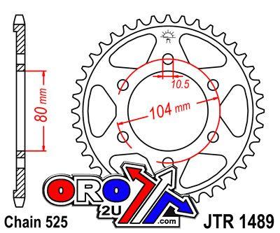 JT Rear Sprocket Steel Jtr1489.40
