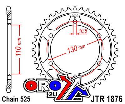 JT Rear Sprocket Jtr1876.46 Jt