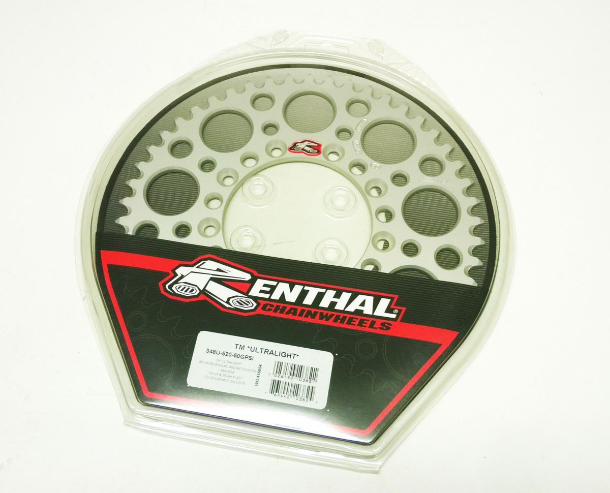 Renthal Rear Sprocket Alloy Tm Racing 98-26 Renthal Ultralite 348u-520-50gpsi Silver