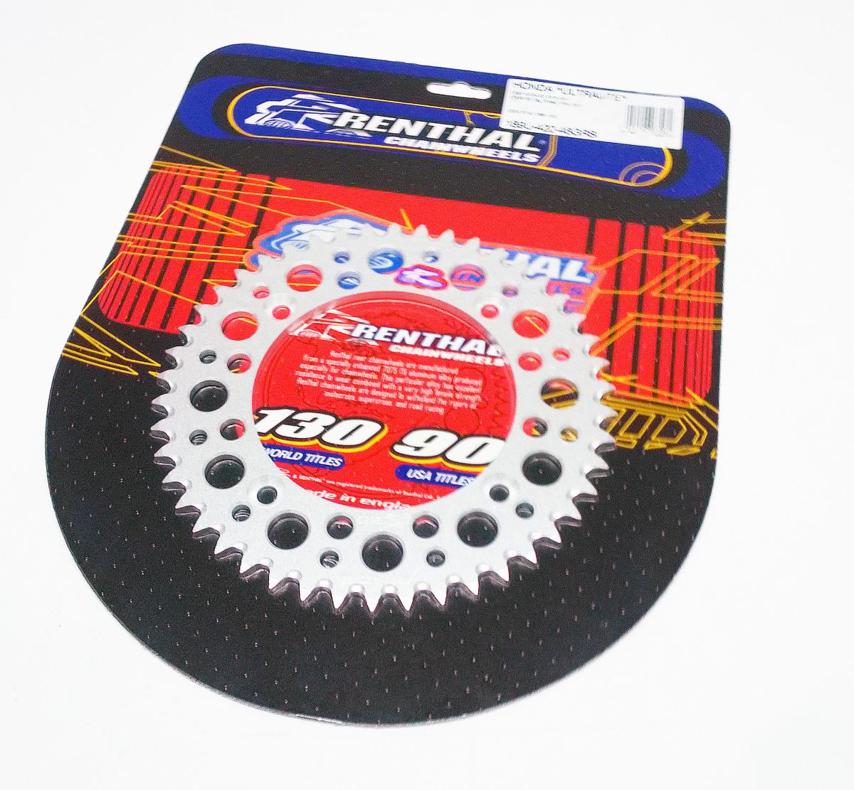 Renthal Rear Sprocket Alloy Renthal, Ultralite 189u-420-46grsi Silver