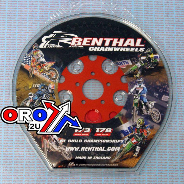 Renthal Rear Sprocket Renthal 480, KTM 50 2010-2013 40t Orange, 480--415-40p-or