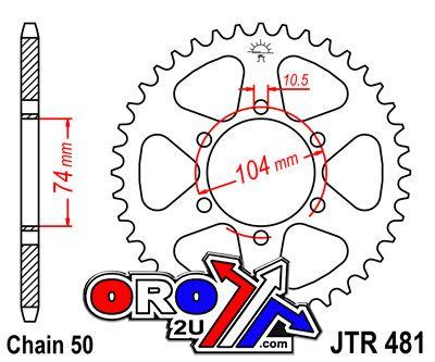 JT Rear Sprocket JTR481.40 Jt