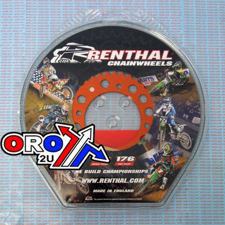 Renthal Rear Sprocket Renthal 491, KTM/husky 50 14-25, 38t Orange, 491--415-38p-or