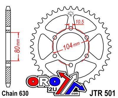 JT Rear Sprocket JTR501.32 Jt