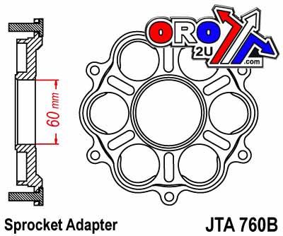 JT Ducati Carrier Alloy JTA760B, 7075-t6 Aluminium Alloy
