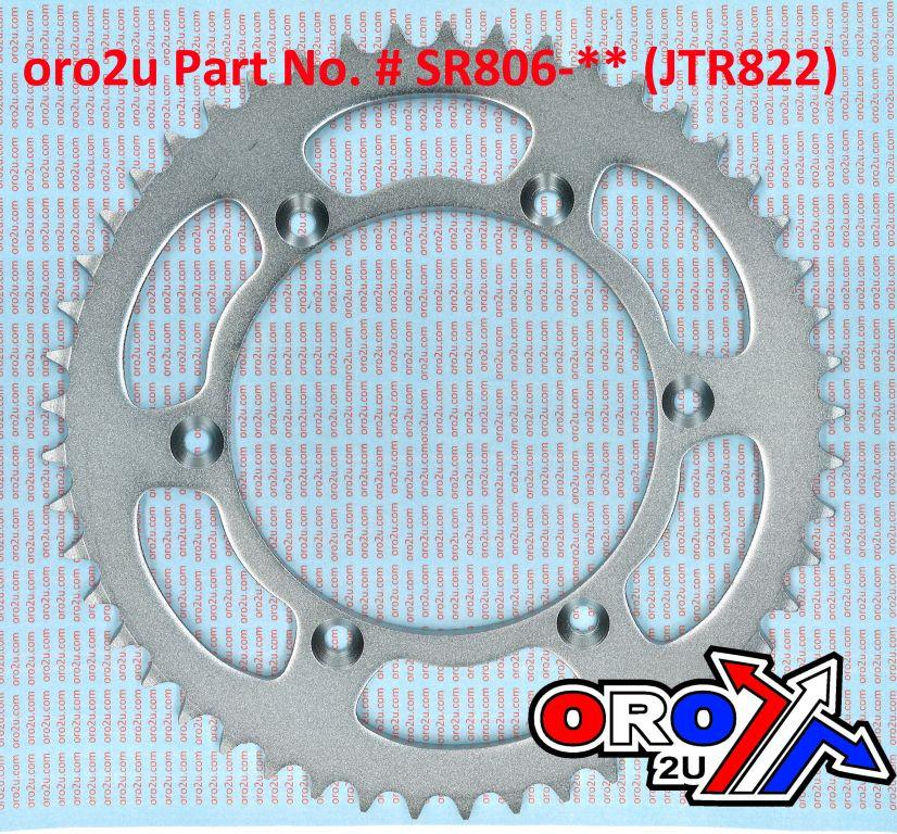 Dirt Racing Rear Sprocket Steel 51 [JTR822.51] 520, Silver