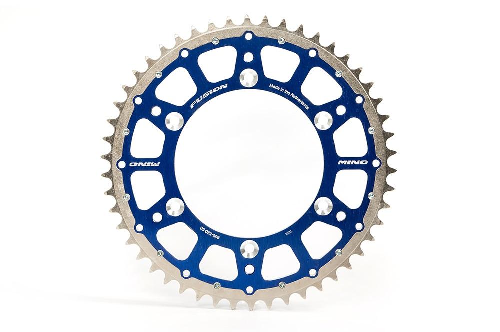 MINO Mino Rear Sprocket Fusion 2-ring, 23-316-520-52 Blue Steel/alloy
