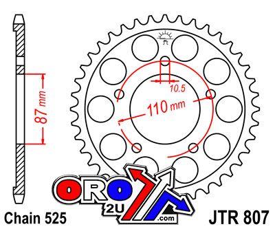 JT Rear Sprocket Steel JTR807.46