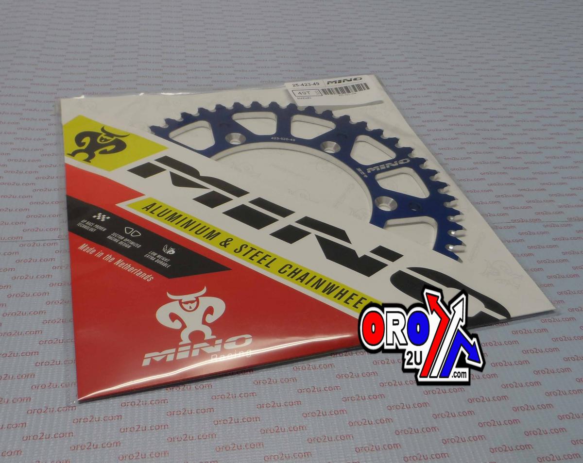 MINO Mino Rear Sprocket Alloy Blue, 25-423-520-49 Blue