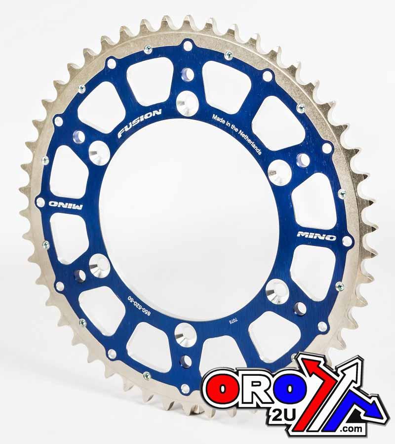 MINO Mino Rear Sprocket Fusion 2-ring, 23-423-520-50 Blue Steel/alloy