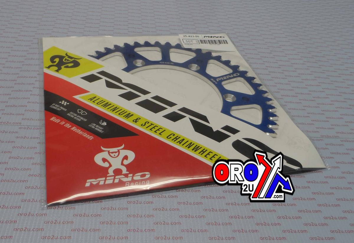 MINO Mino Rear Sprocket Alloy Blue, 25-423-520-50 Blue