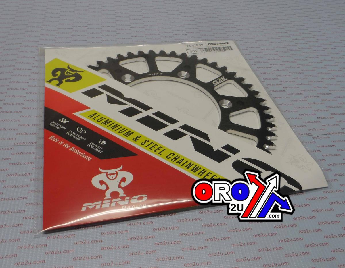 MINO Mino Rear Sprocket Alloy Black, 25-423-520-50 Black