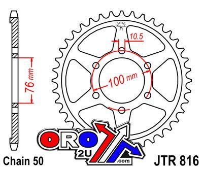 JT Rear Sprocket JTR816.44 Jt