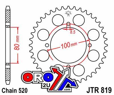 JT Rear Sprocket JTR819.47 Jt 520