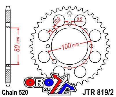 JT Rear Sprocket JTR819/2.41 Jt Black