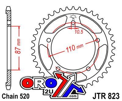 JT Rear Sprocket Steel JTR823.45