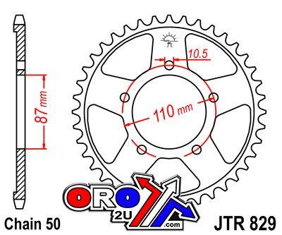 JT Rear Sprocket Steel JTR829.42