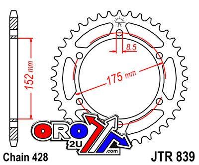 JT Rear Sprocket JTR839.55 Steel