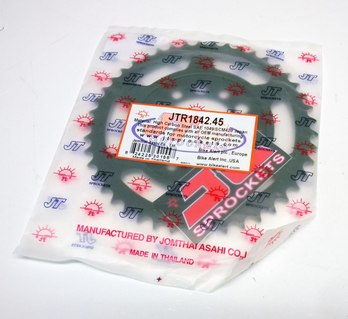 JT Rear Sprocket Jtr1842.45 Steel, DT125 / YZ80, Sr1842-45