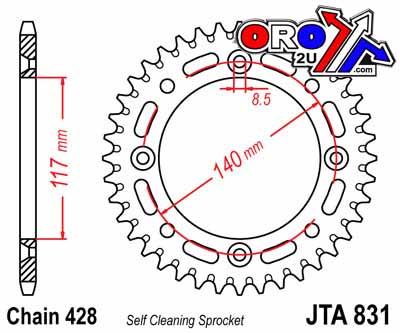 JT Rear Sprocket Alloy JTA831.46