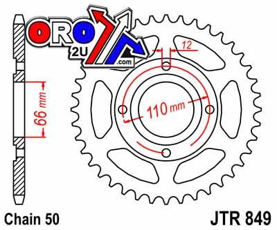 JT Rear Sprokcet JTR849.38 Jt 530