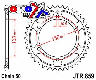 JT Rear Sprocket JTR859.42 Steel
