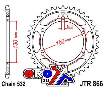 JT Rear Sprocket JTR866.47 Jt