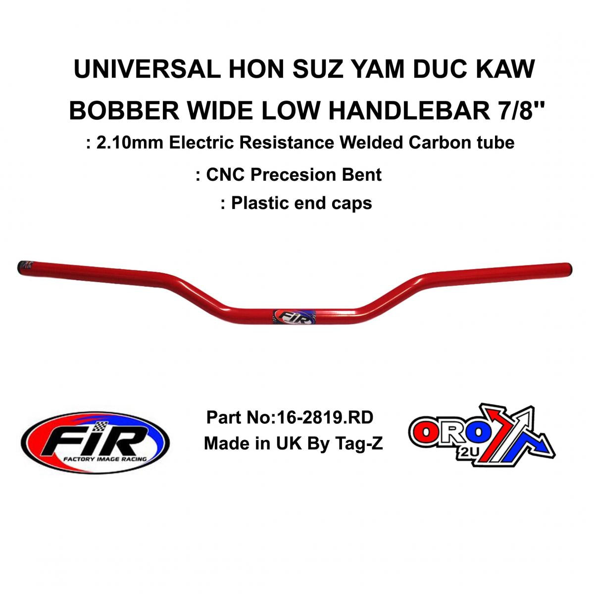 FIR Bobber Handlebar 7/8'' Red, Hon Suz Yam Duc Kaw Wide, / Re: Cml405128