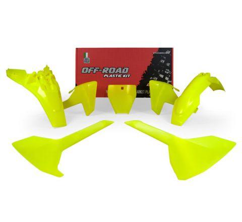 Rtech Plastics Plastic Kit/5 18-24 Husky TC85, Neon Yellow Rtech R-kithsq-gf0-585