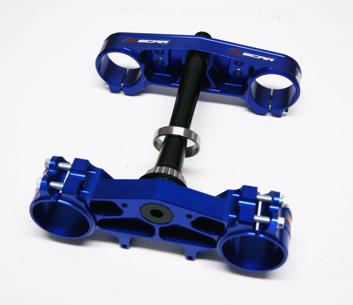Scar Racing Triple Clamps 25 Blue YZ125, Offset 25mm Scar S1426