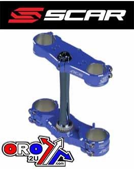 Scar Racing Triple Clamps 25 Blue YZ250, Offset 25mm Scar S1427