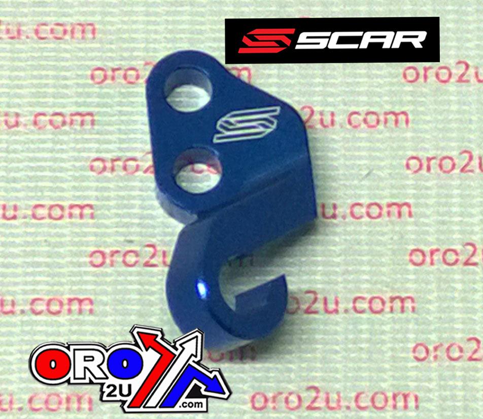 Scar Racing Clutch Cable Guide Blue, Scar CCG102 YZF/wrf