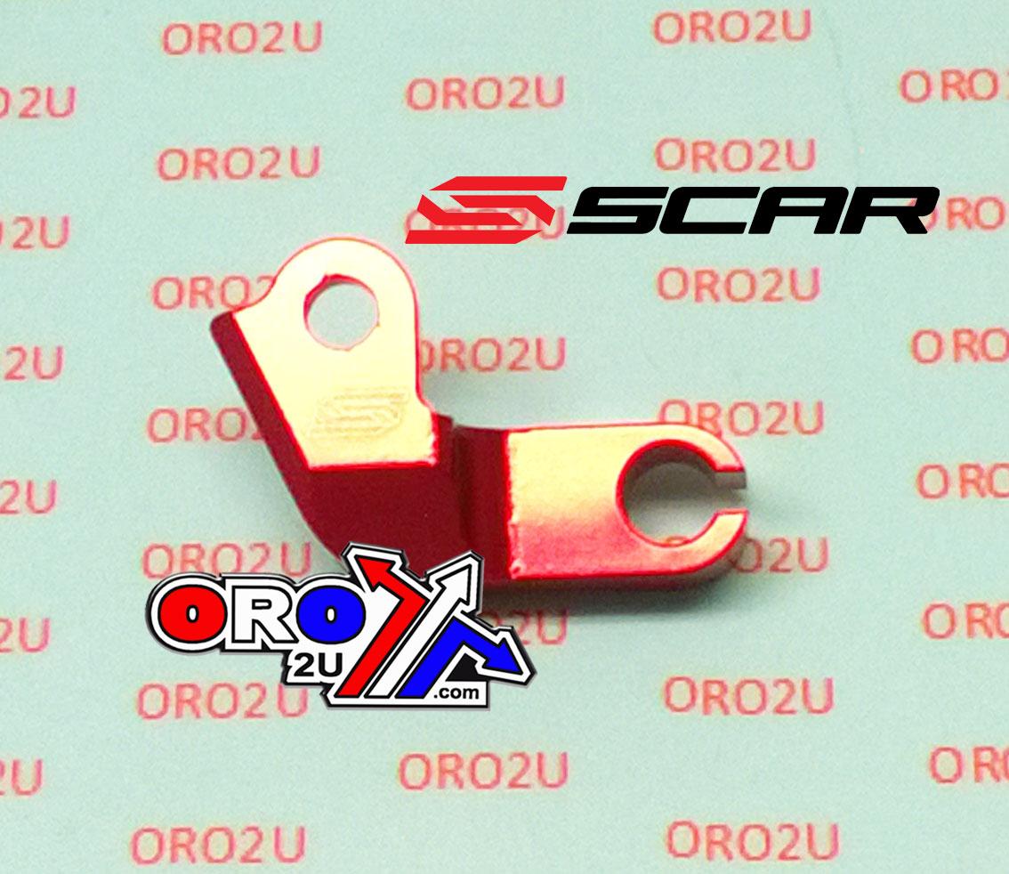 Scar Racing Clutch Cable Guide Red, Scar CCG201 CRF450 09-14