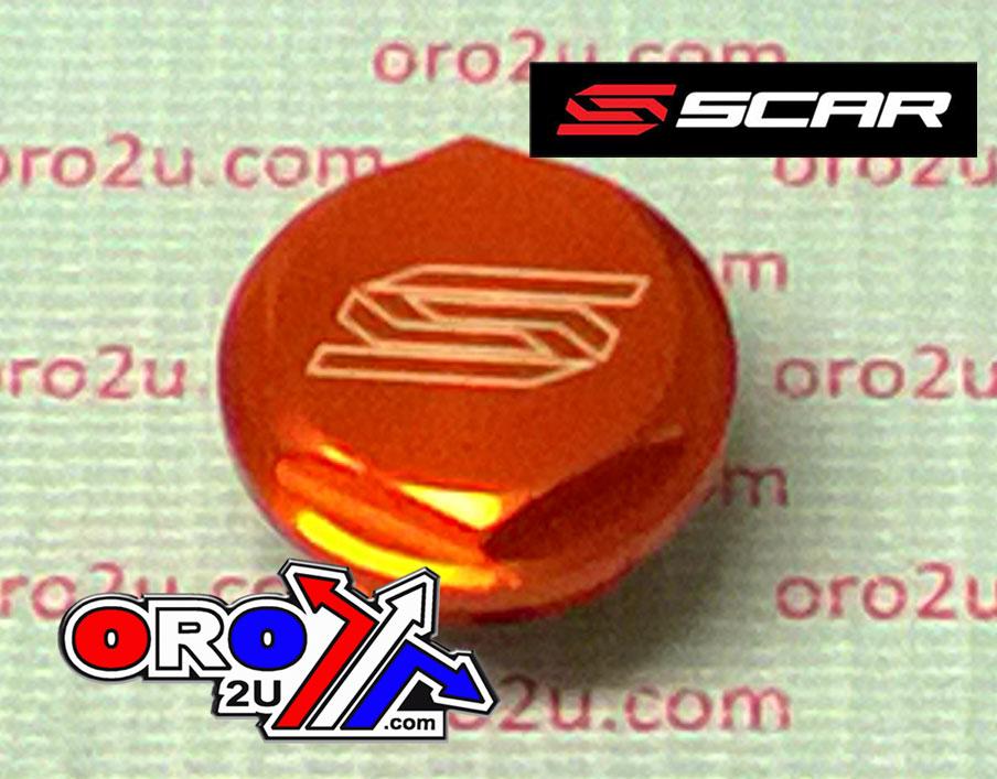 Scar Racing Rear Reservoir Cap KTM, Scar Racing 5901 Orange