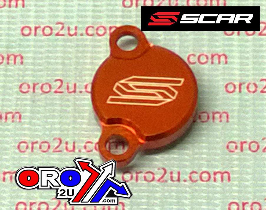 Scar Racing Rear Reservoir Cap KTM, Scar Racing 5900 Orange
