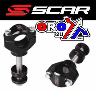 Scar Racing 28.6 Bar Mounts Kaw, Clamps Height 30mm, Scar Racing P63 Black