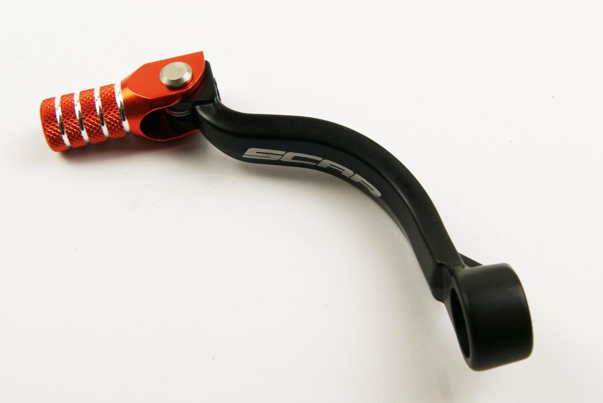 Scar Racing Gear Lever Shift KTM 125 17-18, Blk/ora Aluminium Forged, Scar Racing GSL512 GSL515