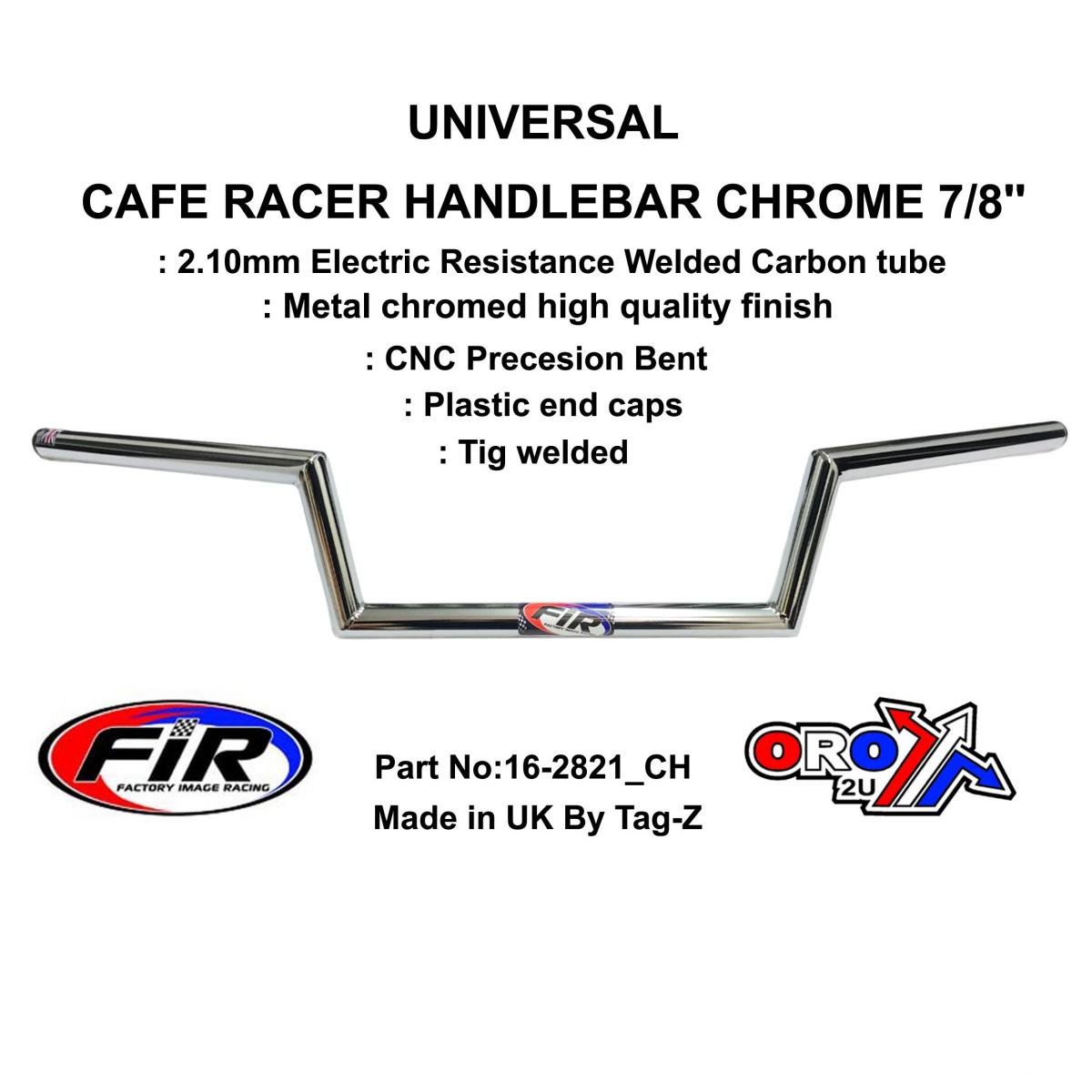 FIR Clubman 7/8'' Handlebar, Metal Chrome Plated Finish, / Re: 5697028439551